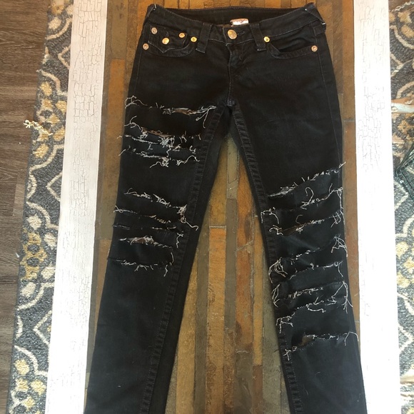 True Religion ripped skinny jean - Picture 3 of 5